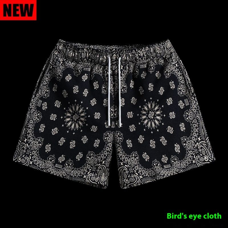 Vyriški vasariniai amerikietiški madingi fitneso tinklelio kvėpuojantys krepšinio paplūdimio laisvalaikio sportiniai laisvalaikio skaitmeniniai šortai_voghion.com