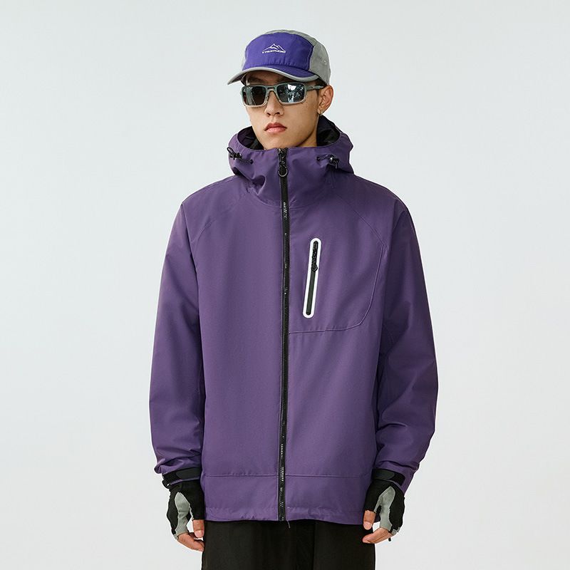 Herbst Winter Outdoor 3-in-1 Jacke für Damen und Herren, Winddicht, Wasserabweisend, Hochwertig, Vollversiegelt,_voghion.com