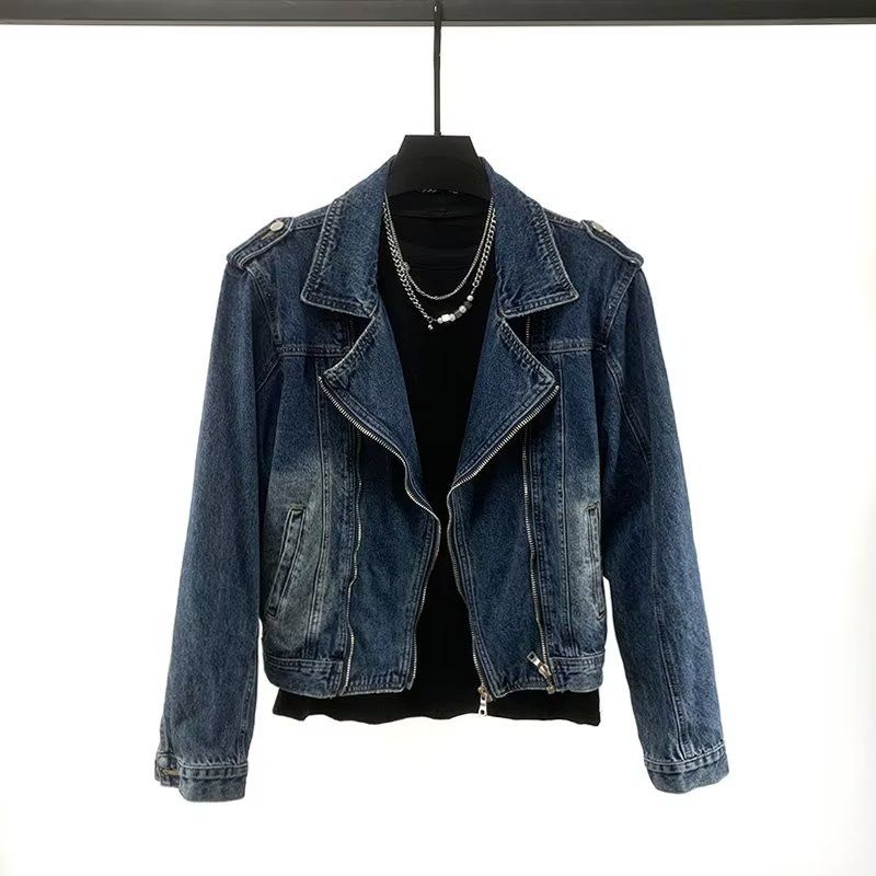 Nieuwe herfst denim jas heren oversized casual jas jeugd streetwear mode blauwe jeans jas voor tieners_voghion.com