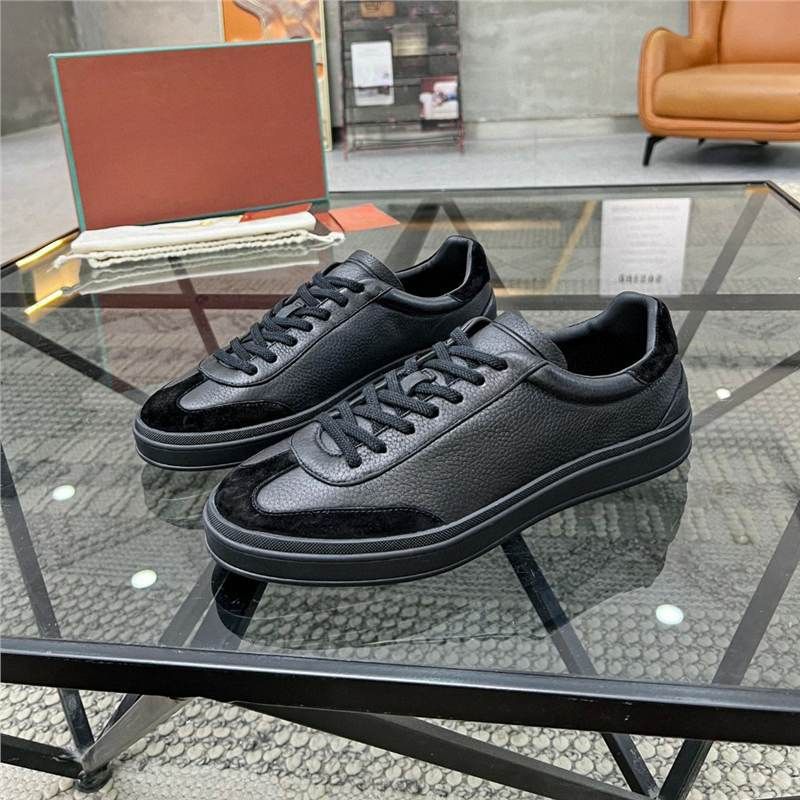 Zapatos casuales de ante para hombre, de cuero genuino, con cordones, de negocios, de lujo, de moda 2025_voghion.com
