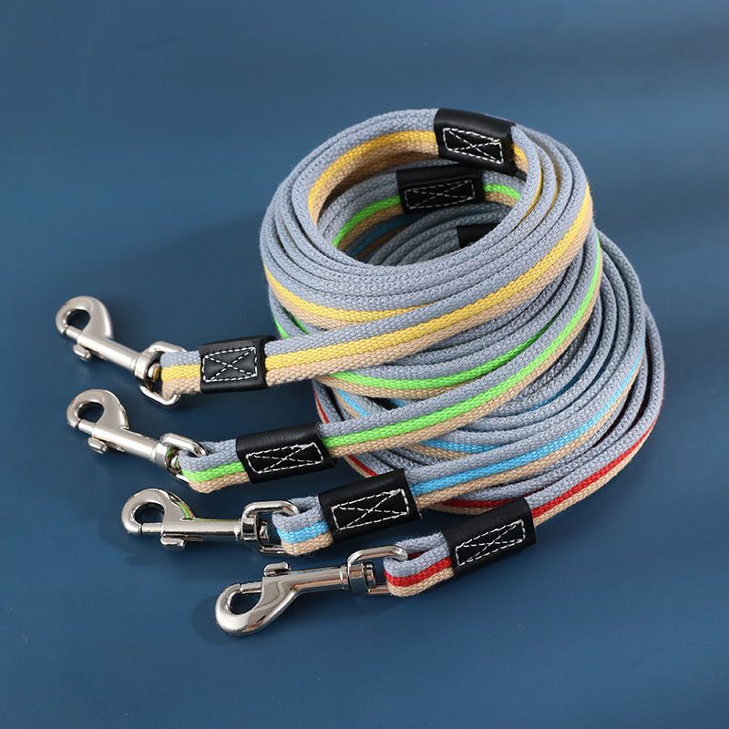 Pet Canvas Walking Professional Training Medium Household Wear-resistant Extended Dog Leash_voghion.com