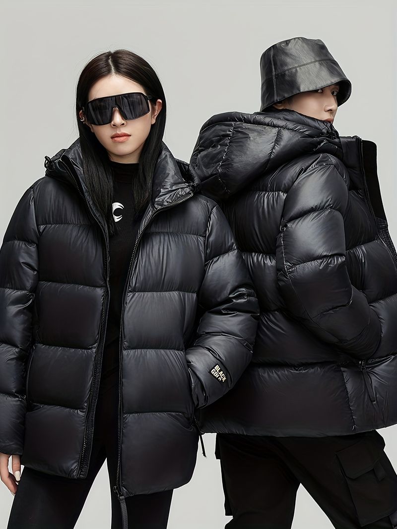 Robuste Herren-Winterjacke mit Kapuze, Daunenfüllung und durchgehendem Reißverschluss – ideal für Outdoor, Arbeit, Skifahren und Snowboarden._voghion.com