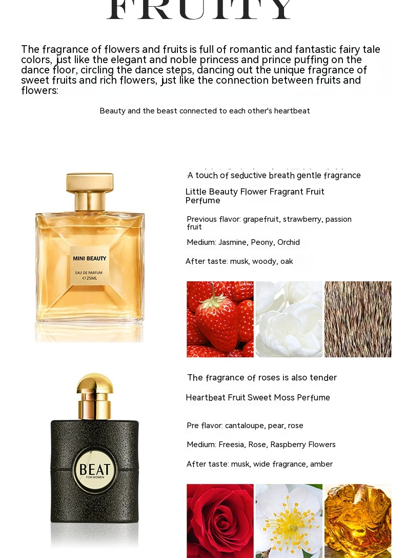 Nuovo profumo Hatil Profumo Gelsomino Sapore di fiori e frutta Marchio autentico Piccolo gruppo Lungo soggiorno Fragrante Profumo da donna Campione Set di due pezzi_voghion.com
