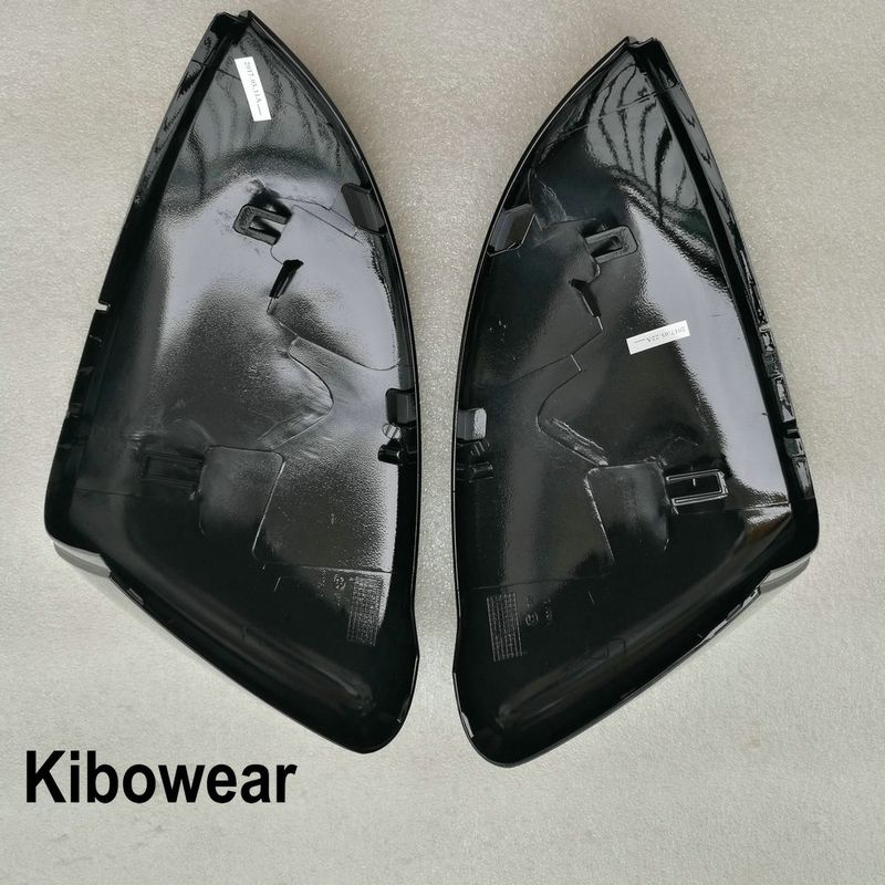 Schwarze Seitenspiegelabdeckung für VW Golf 7 MK7 7,5 GTD R GTI GTE VII Kappe E-Golf Sportsvan 2013 2014 2015 2016 2017 2018 2019_voghion.com