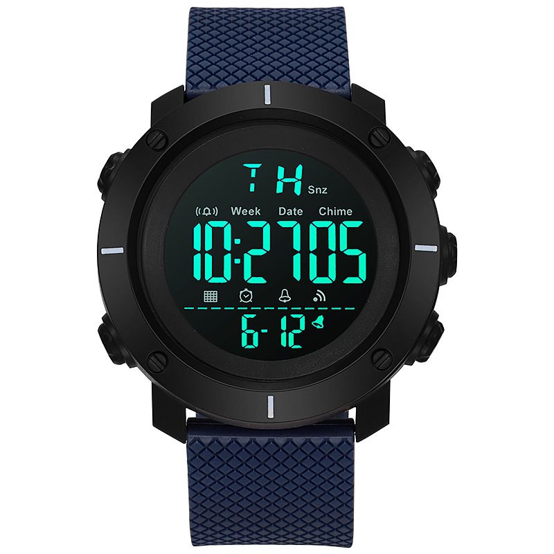 New Outdoor Multi-Function Student Large Dial Men's Sports Electronic Watch Waterproof_voghion.com