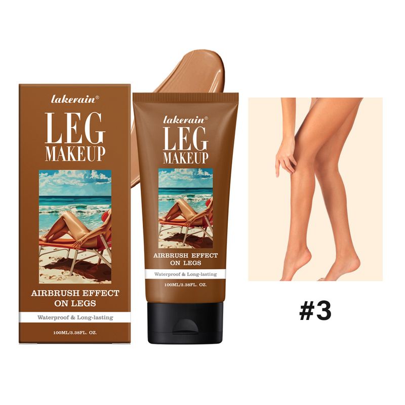 Maquillage pour les jambes Lakerain MAQUILLAGE POUR LES JAMBES Anti-cernes Waterproof Teint uniforme Crème noircissante pour les jambes_voghion.com