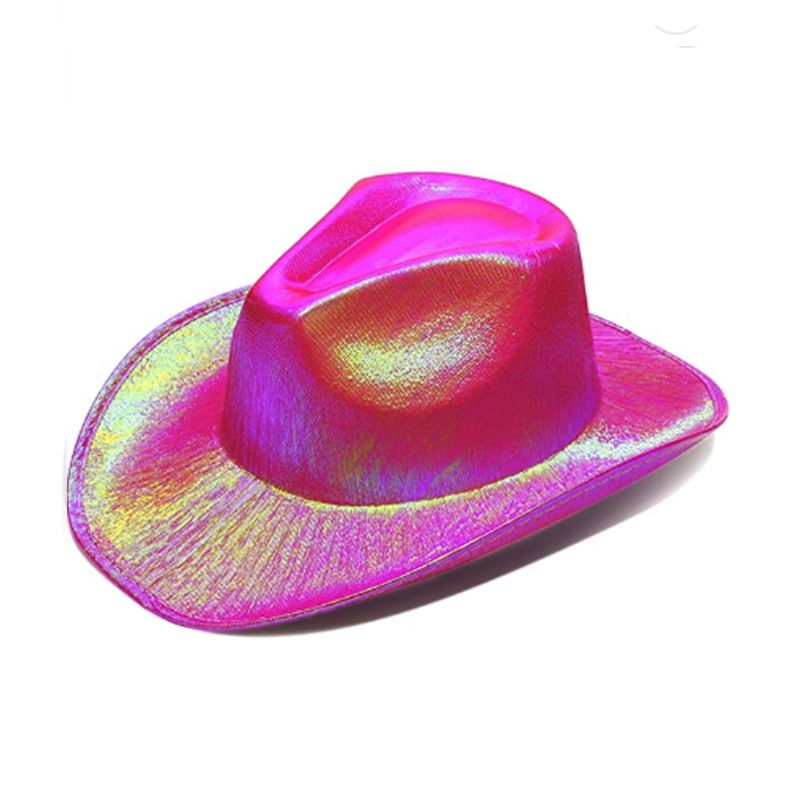 Heißer Verkauf LED Perlglanz Cowboy mit Lichtern Western Cowgirl Hut Geburt Halloween, Wired, Holi Mode Cool Sommer Meer_voghion.com