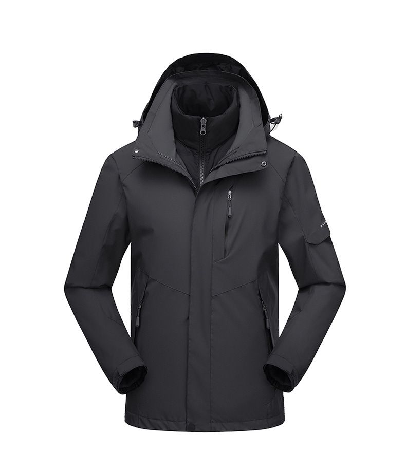 Autumn and winter assault suit two-piece set, three in one detachable unisex sports warm mountaineering hooded jacket,_voghion.com