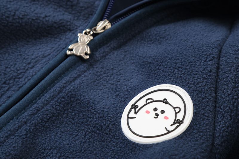 Kids' Cartoon Hooded Fleece Set – Soft Long-Sleeve Jacket & Pants (80-120cm, 4 Colors)_voghion.com