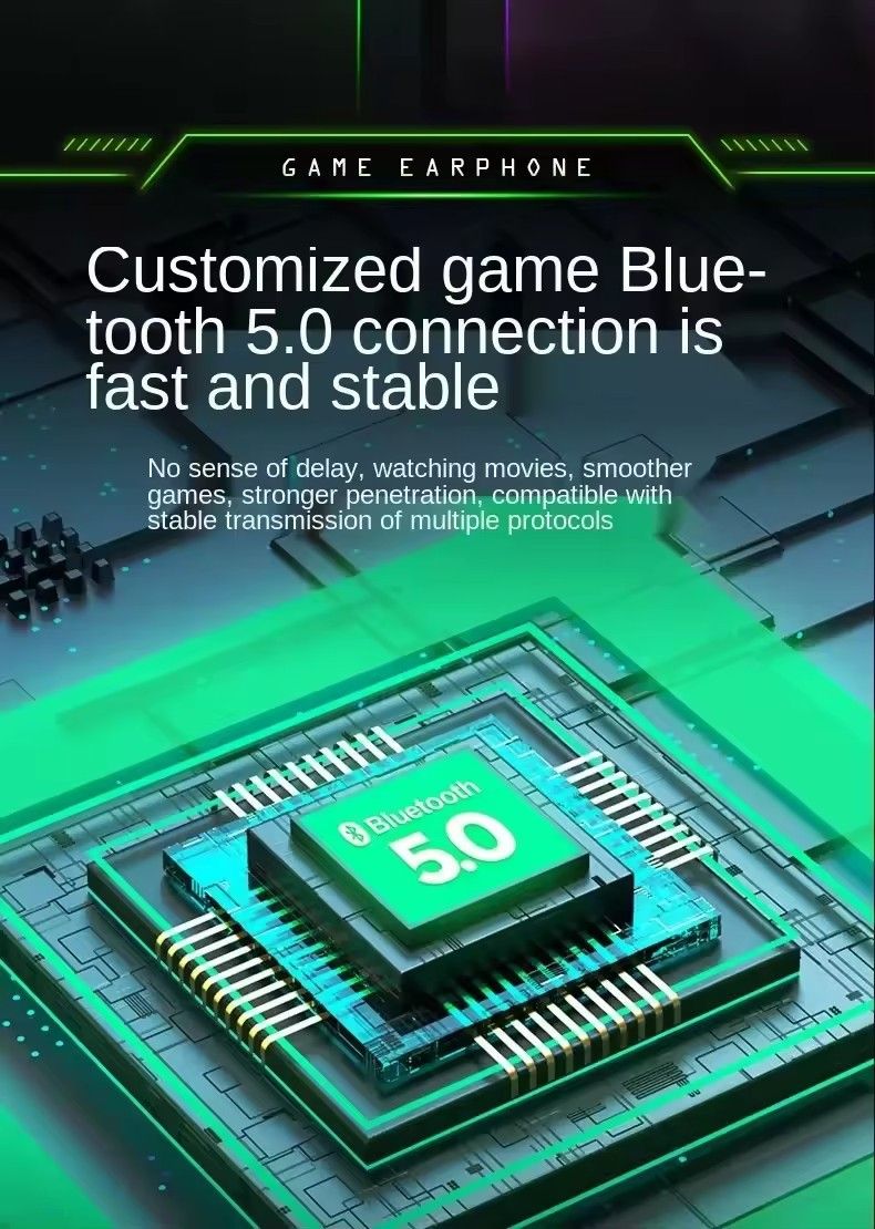 Brezžične Bluetooth slušalke G11 X15pro, e-športne igre, osvetlitev z nizko zakasnitvijo, zmanjševanje šuma v ušesu, dolga življenjska doba baterije, univerzalne slušalke za mobilni telefon_voghion.com