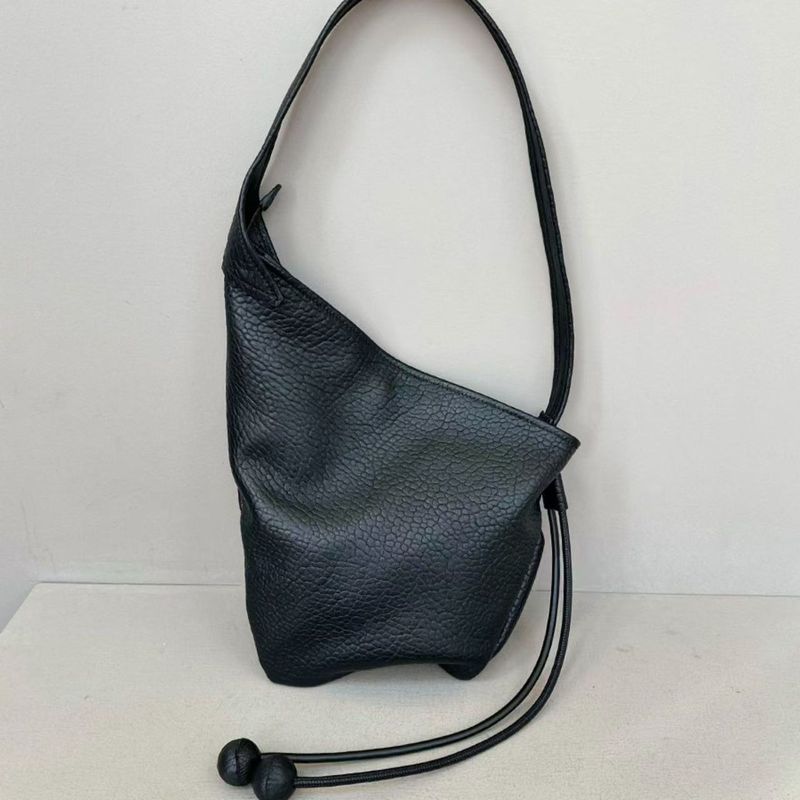 Borsa a tracolla in morbida pelle con tracolla a tracolla, per donna, con motivo a croissant, motivo a nido d'ape, pigra e morbida, con motivo a gnocchi sotto le ascelle_voghion.com