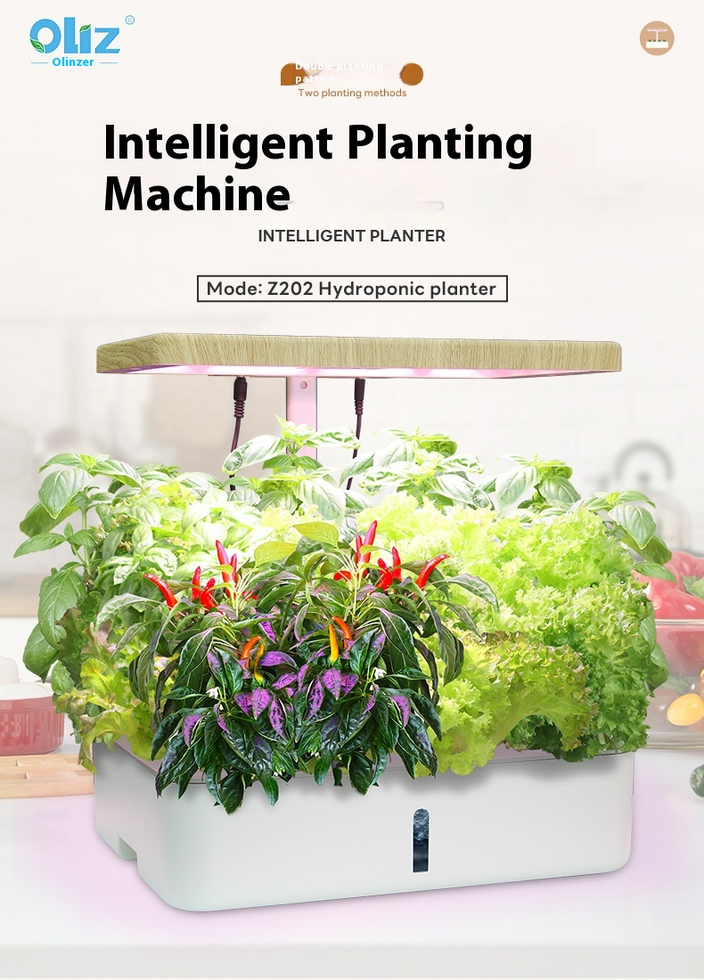 Mașină inteligentă de plantare hidroponică, mașină leneșă de plantare a legumelor în interior, mașină de plantare hidroponică cu spectru complet pentru uz casnic_voghion.com