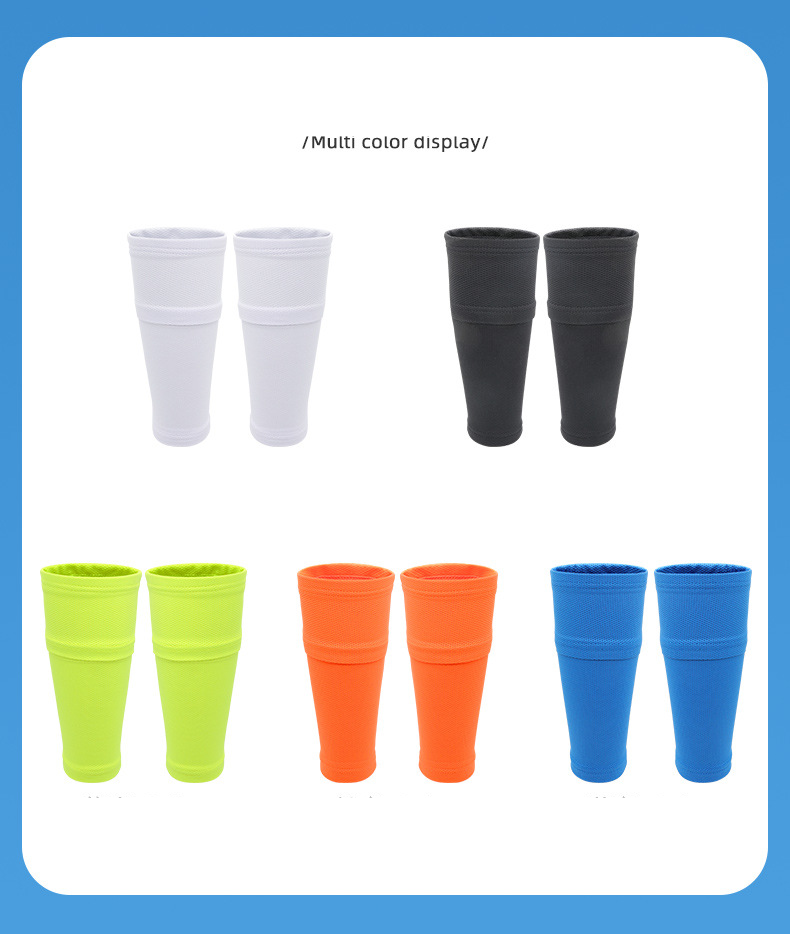 Double Layer High Elastic Silk Football Socks With Covered Pockets Long Leggings Socks Sports Bottomless Socks Leggings_voghion.com