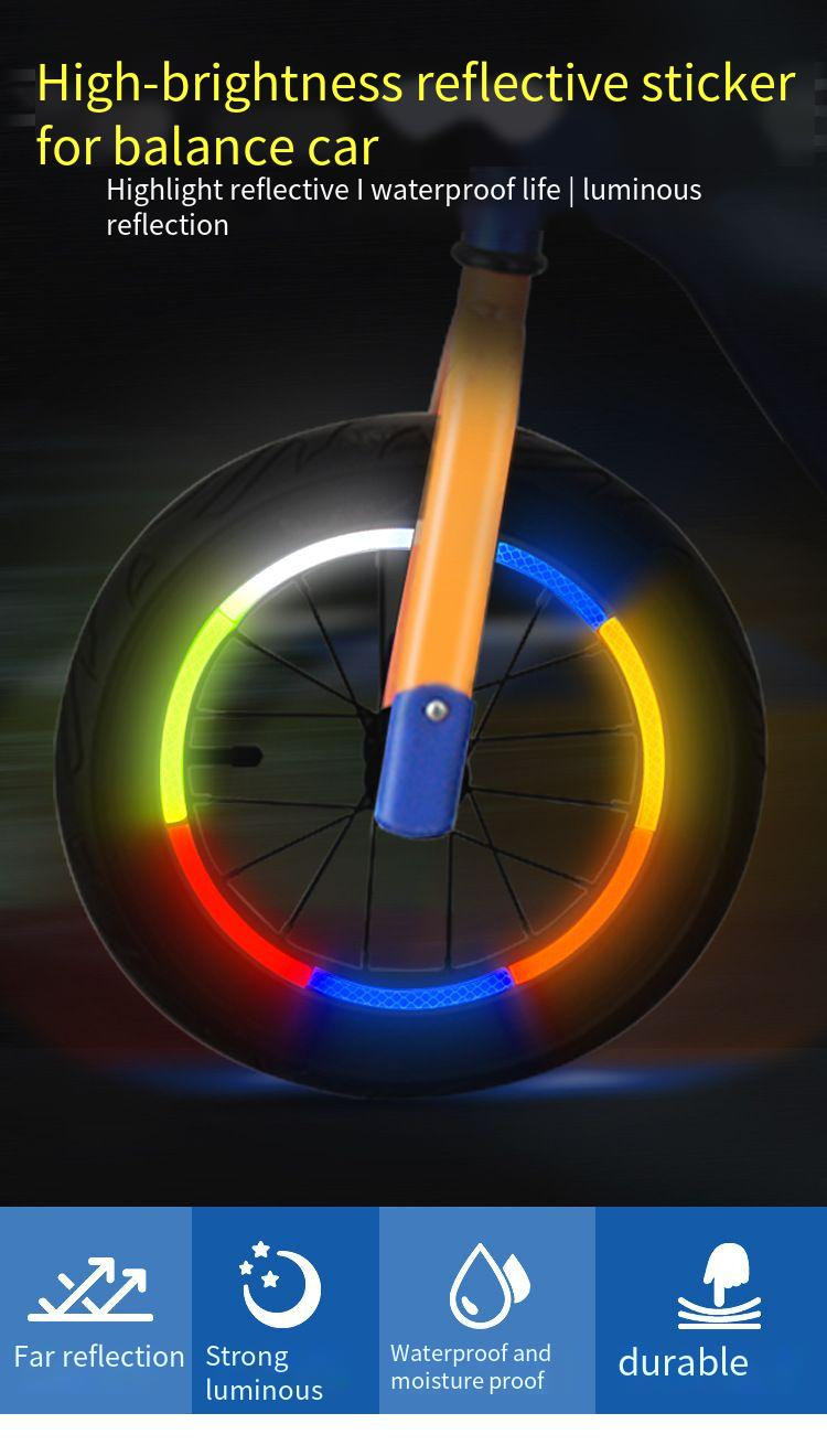 Autocollants de vélo, autocollants de carrosserie imperméables, autocollants réfléchissants pour VTT, bandes réfléchissantes pour moto, autocollants lumineux pour vélo, bandes fluorescentes_voghion.com