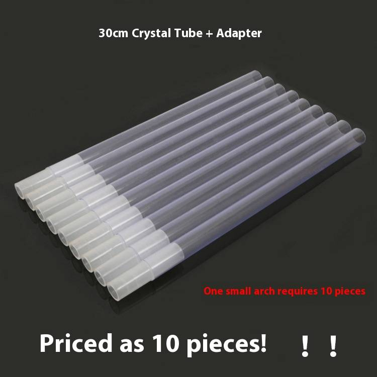 Kit arco per palloncini da tavolo staccabile di alta qualità: base in plastica robusta con 10 aste di cristallo, 20 bastoncini in fibra e accessori completi_voghion.com