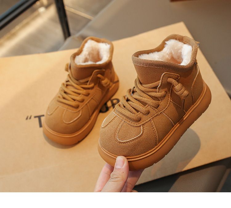 Big Head Snow Boots, Cotton Shoes, Women's 2025 New Winter Style, Lined And Thickened, Wearable, Thick Soled, Anti-slip, Warm, Short Boots_voghion.com