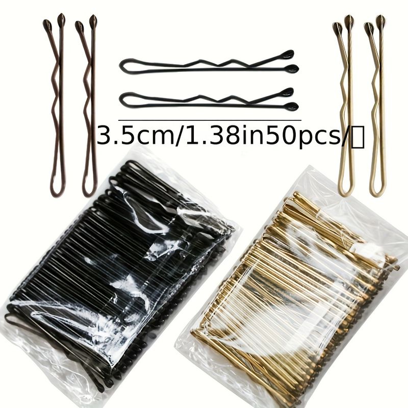 50 pezzi 3 colori 3,5 cm fermaglio per capelli da donna forcine per capelli ricci ondulati pinze per acconciature forcine per capelli da donna forcine per capelli accessori per lo styling dei capelli_voghion.com
