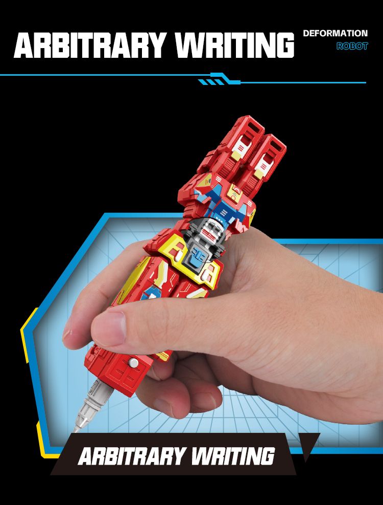 Creative Boy Deformation Toy Transformation Robot Figure Pen Robot Deformation Pen Kids Robot Model Toy Stationery Supplies_voghion.com