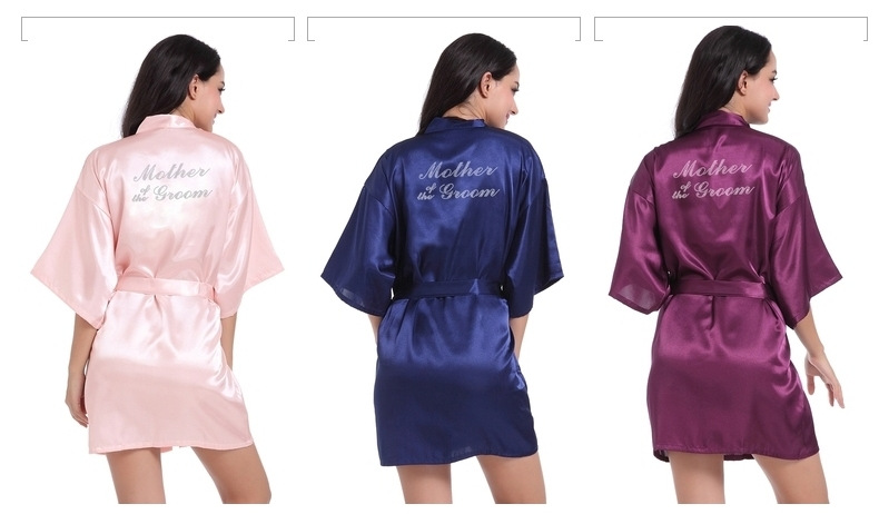 Women's clothing large size 3XL hot diamond English wedding morning robe party robe summer thin women's short cardigan robe_voghion.com