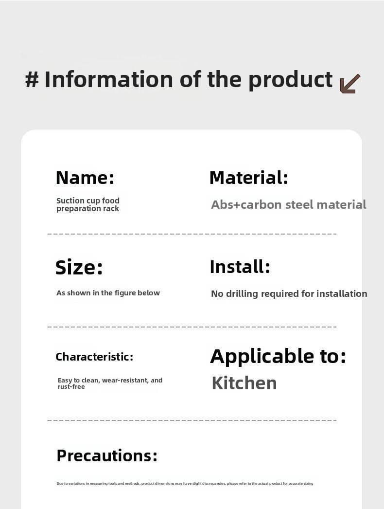 Nuovo supporto da parete per utensili da cucina multistrato senza trapano, con ventosa, per la casa, all'ingrosso_voghion.com