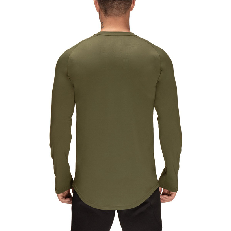 Fitne Long leeved Mucle Men' Tight Fit Brother T-hirt Quick drying Meh Sport Top Compreion Training GYM_voghion.com