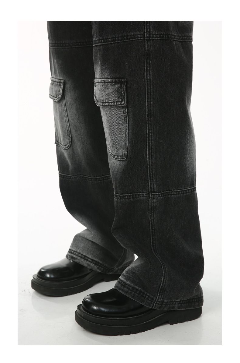 Men's Clothing | Autumn New Style Washed White Workwear Denim Jacket Trousers Set_voghion.com