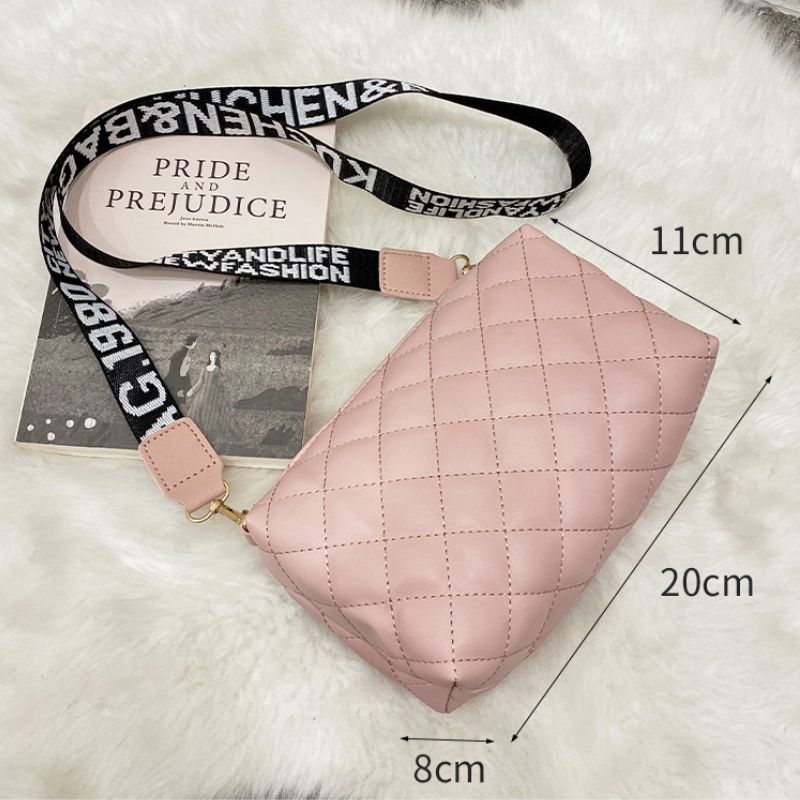 2022 Borsa a tracolla piccola per donna Trend Lingge Ricamo Fotocamera Borse a tracolla a spalla da donna alla moda femminile Borsa per cellulare_voghion.com