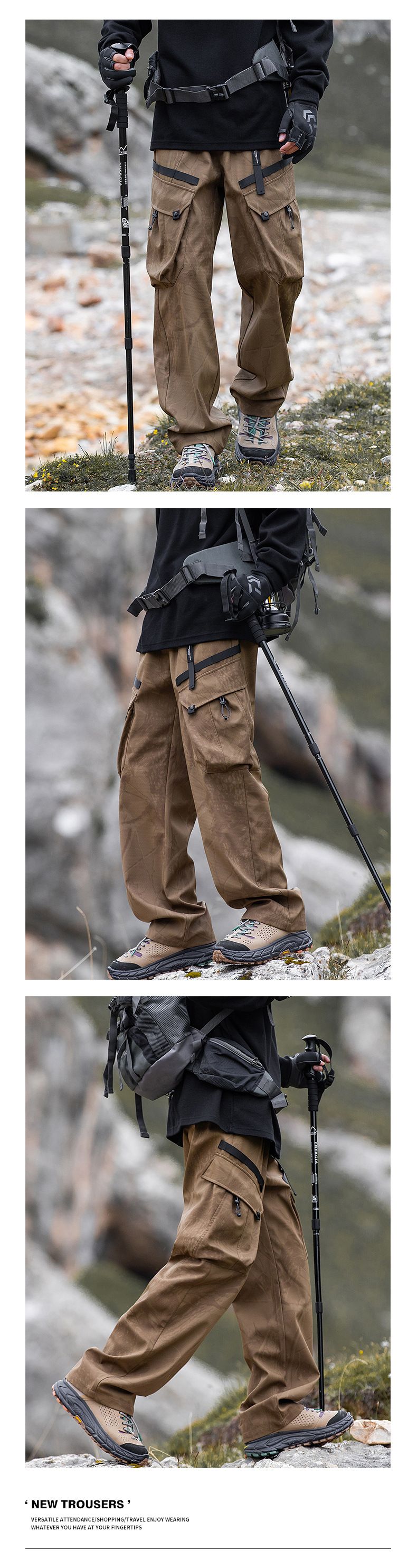 Herenkleding Trendy Nieuwe Functionele Wind Snel Droog Waterdichte Aanvalsbroek Mountain Series Outdoor Vrijetijdskleding Werkkleding Broeken Heren_voghion.com