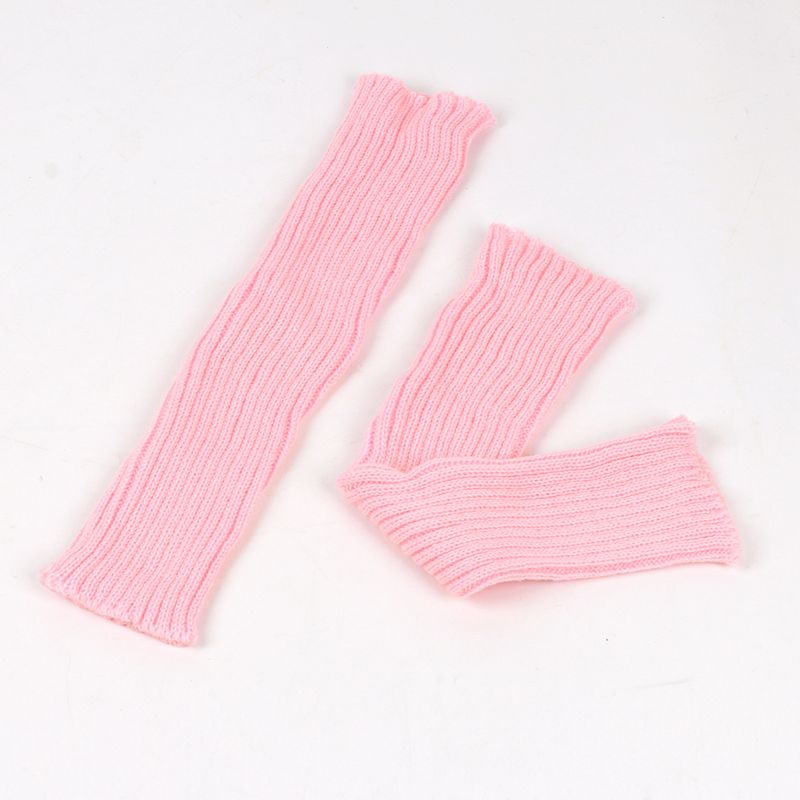 Unisex Beinwärmer für Männer und Frauen Gestrickte Fußwärmer Farbig gestreifte Stiefelwärmer Stapelsocken_voghion.com