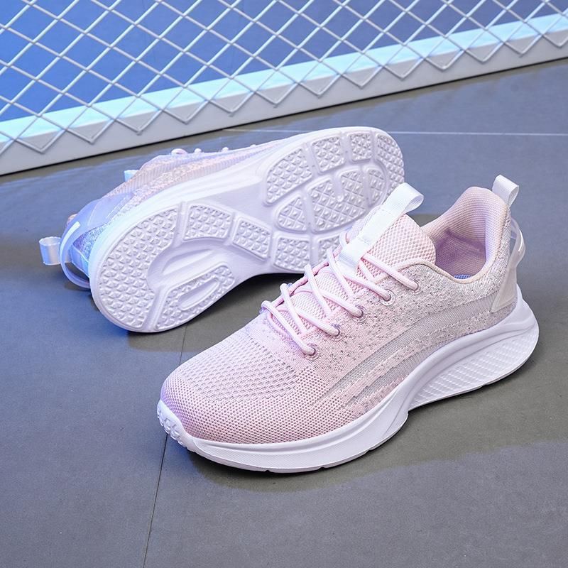 Frühling/Sommer Mode Sport und Freizeit für Damen, Laufen, Fitness, leichte weiche, rutschfeste Schuhe, Tanzen, flach 83B_voghion.com