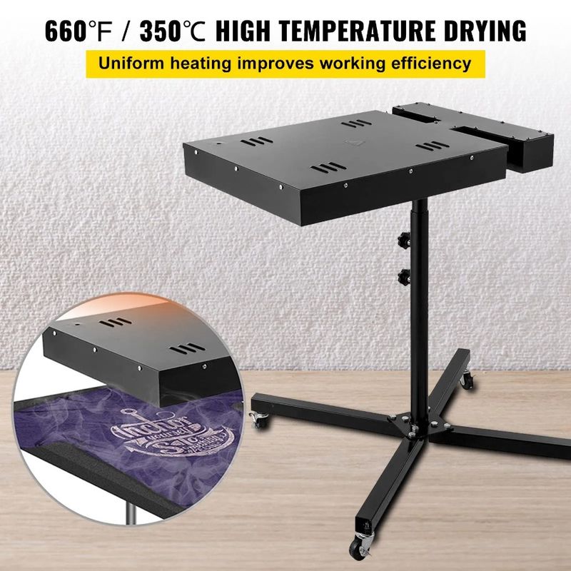 Dryer Printing Dryer Box Control Stand Electrical Cur For Printing 18x18Inch Adjustable TShirt Screen Dryer Flash Screen Flash_voghion.com