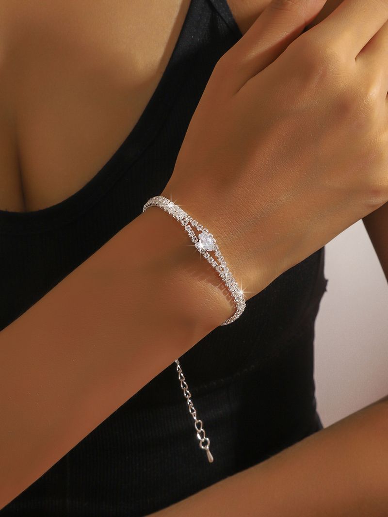 Hot selling dress necklace set, fashionable high-end zirconia color necklace, earring jewelry two-piece set_voghion.com