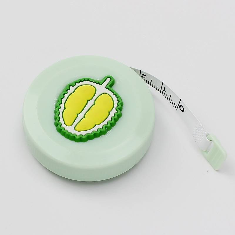Niedliches Mini-Maßband mit Cartoon-Obst-Motiv, 1 Stück, selbsteinziehendes Maßband für einfaches Tragen._voghion.com