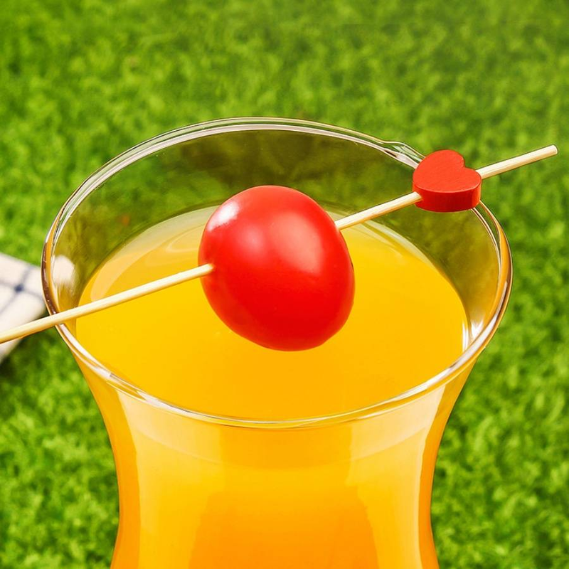 100 Stück Einweg-Obstspieß aus Bambus in Herzform zum Valentinstag, Geburtstag, Jahrestag, Cocktail, Burger, Grill, Sushi-Spieß, Kuchendekorations-Plugin_voghion.com