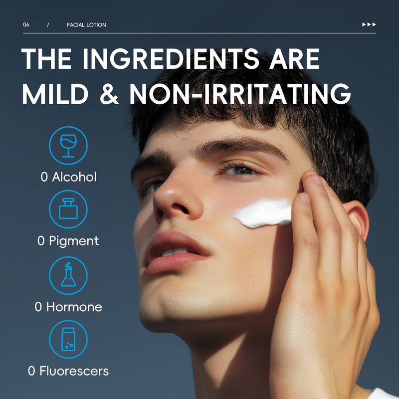 LAIKOU Men's 100ml Moisturizing & Hydrating Lotion - For All Skin Types_voghion.com