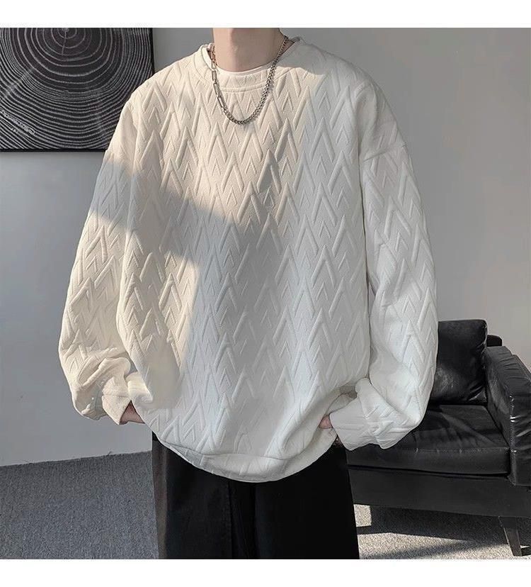 Men's Clothing 2024 New Heavy Design Sweatshirt For Boys, Spring Trendy Brand, Cool And Street Class, Round Neck, Bottoming Shirt, Oversize Jacket_voghion.com