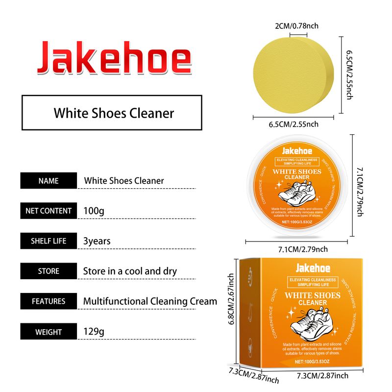 Jakehoe Multi-Functional Cleaning Cream Wash Free Clean Sports Shoes, Canvas Shoes, Small White Shoes Multi-Functional Cleaning Cream_voghion.com