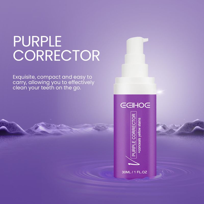 Purple Corrector Zahnpasta Bleichmittel Zahnaufhellung Flecken entfernen Zahnreinigung Erfrischende Mundpflege Zahnpasta_voghion.com