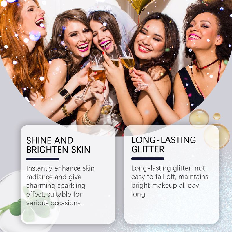 Hochglänzender aufhellender Glitterspray, Flashspray, Hochglanzspray, natürlicher dreidimensionaler, lang anhaltender aufhellender Glitter_voghion.com