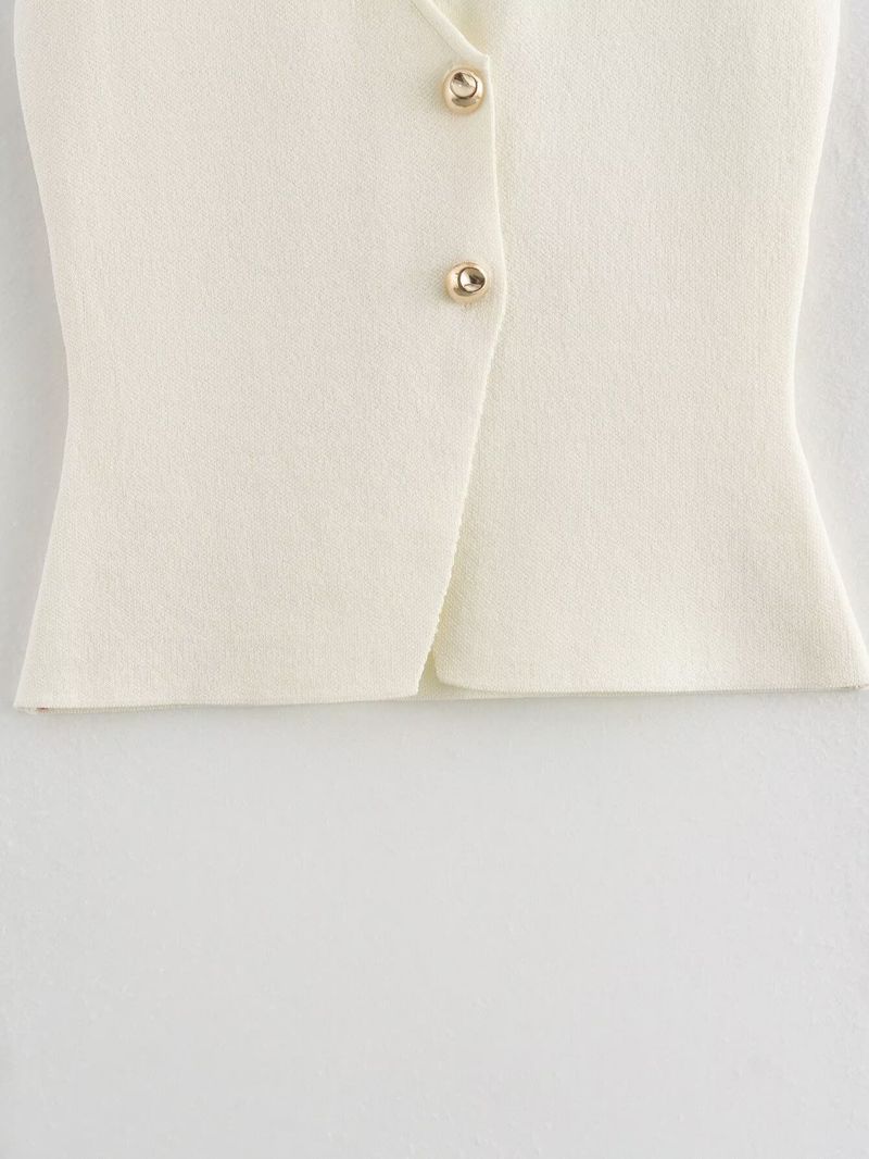 Women's Clothing Knitted Vest Fashion Casual New Women's Tops_voghion.com