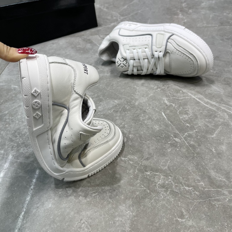 Origin genuine leather small white new product top layer cowhide panda board casual men's shoes_voghion.com