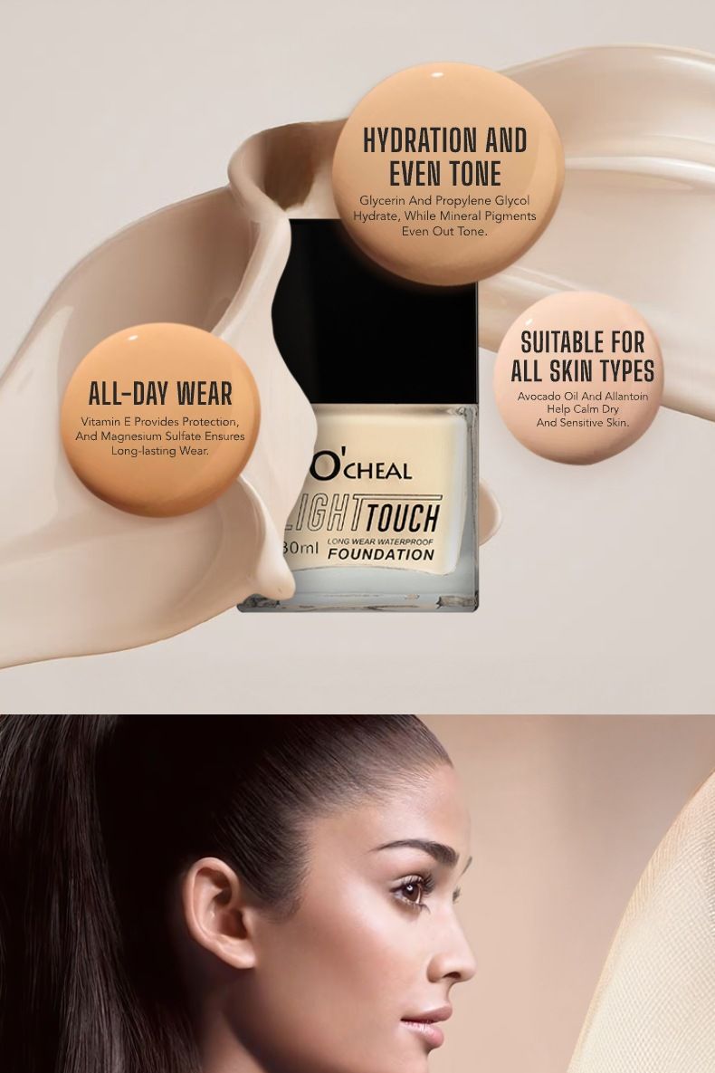 O'CHEAL Petite bouteille carrée de liquide changeant de température Évitez les crèmes pour le visage épaisses, tapotez doucement et absorbez avant d'appliquer_voghion.com