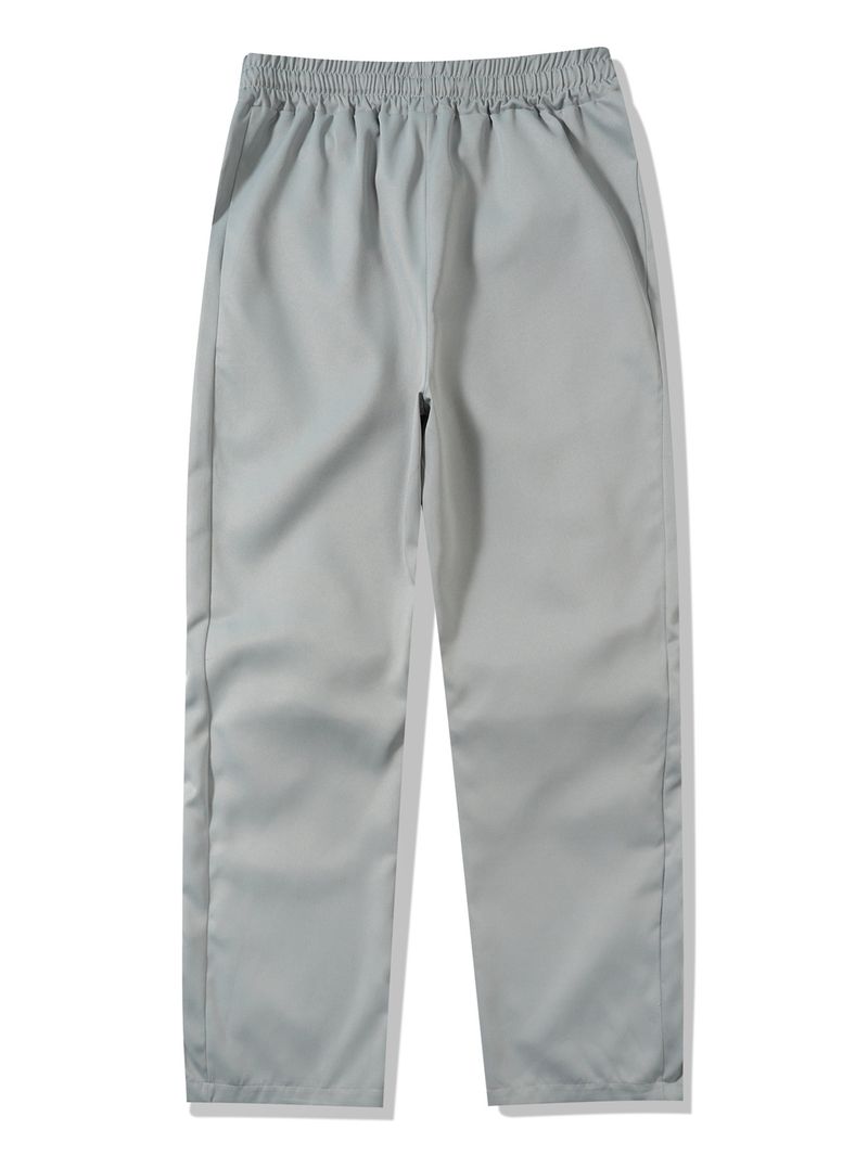 Miesten vaatteet Uudet High Street Retro -toiminnalliset housut keväällä ja kesällä Miesten Urheiluhousut Löysät suorat housut_voghion.com