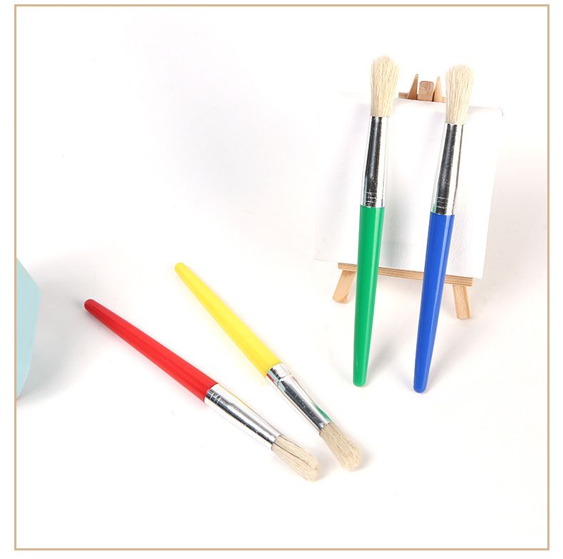 Pinceau transfrontalier pour enfants, stylo graffiti DIY, 4 têtes rondes, poils de porc, peinture à l'huile, acrylique, gouache, stylo aquarelle, fabricants en gros_voghion.com