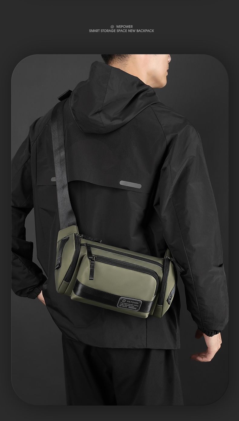 Chest Multi-Functional Men's Messenger Simple Commuter Shoulder Outdoor Leisure Large Capacity Sports Riding Waist Bag_voghion.com