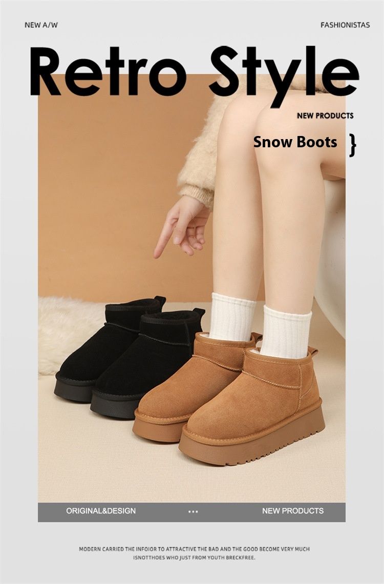 Bottines en nubuck pour femmes - Résistantes à l'eau avec semelle intérieure en mousse à mémoire de forme - Bottes d'hiver pour femmes - Chaussures tendance et bottines confortables pour femmes (hippie)_voghion.com