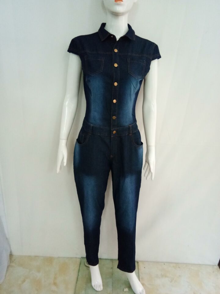 Modische, schlanke, schlankmachende Strampler-Jeans für Damen_voghion.com