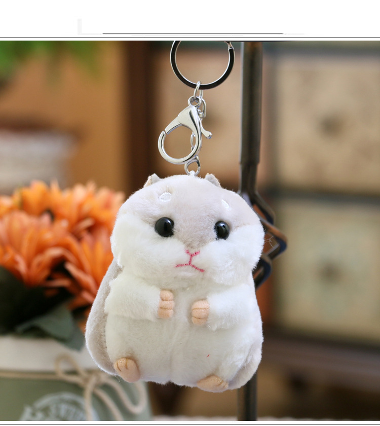 Maus-Anhänger, süßer weicher, süßer Hamster, Schlüsselanhänger, Tasche, Plüschpuppe, Puppe_voghion.com