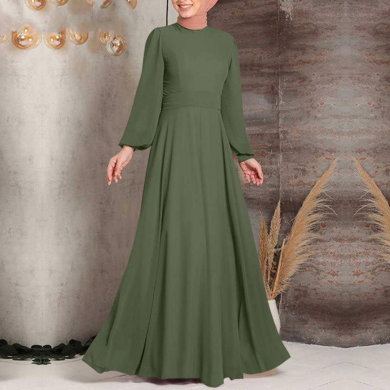 Abito turco oversize a maniche lunghe, caftano, abito musulmano per le feste musulmane di Eid Ul Adha_voghion.com