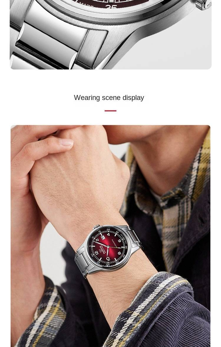 Schweizer automatische mechanische Marvin-Uhr: Stilvolle, leuchtende Freizeituhr für Herren_voghion.com